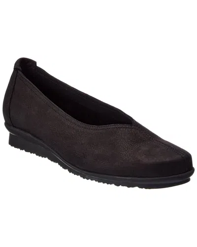 Arche Barene Leather Flat In Brown