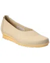 Arche Barene Leather Flat In Neutral