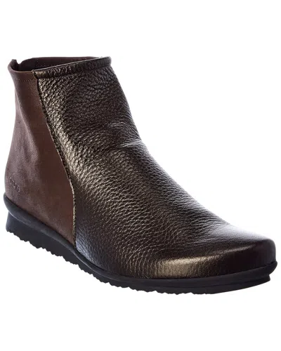 Arche Barky Suede & Leather Bootie In Gold