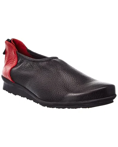 Arche Barryo Leather Flat In Black