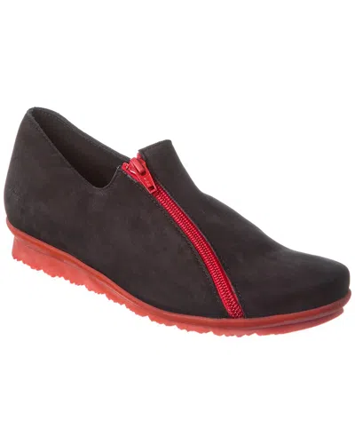 Arche Barway Leather Sneaker In Black