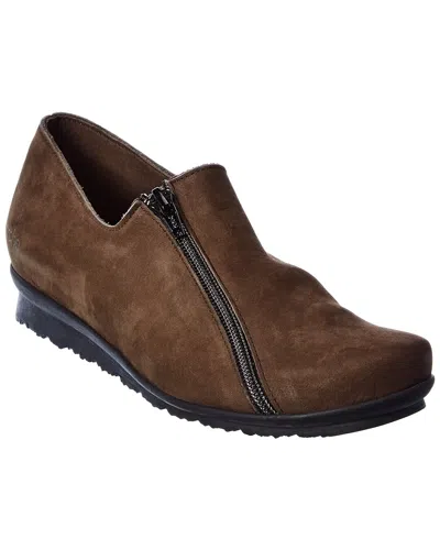 Arche Barway Suede Flat In Brown