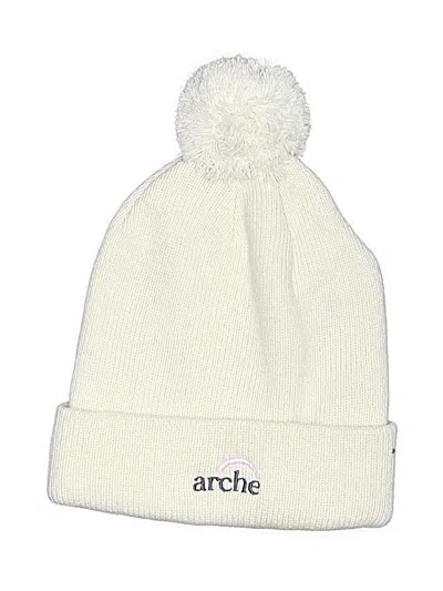 Pre-owned Arche Beanie Hat In White