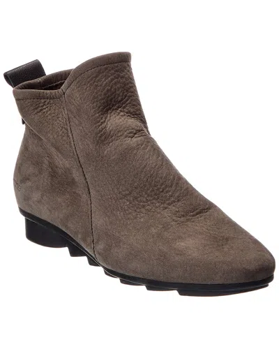 Arche Bibiki Leather Bootie In Grey