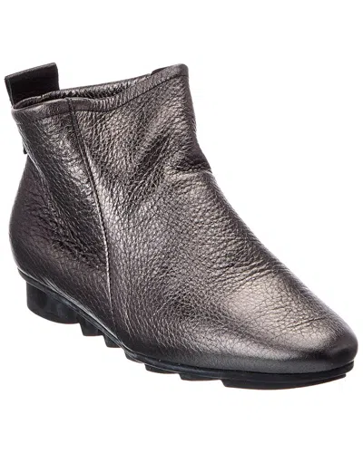 Arche Bibiki Leather Bootie In Gray