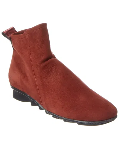 Arche Bibiki Leather Bootie In Red