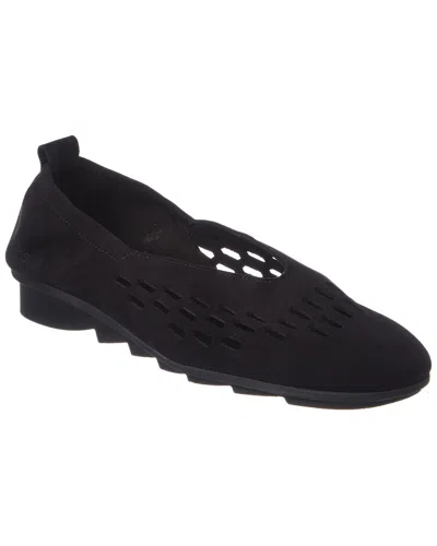 Arche Bibiza Leather Flat In Black