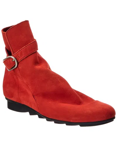 Arche Biblow Leather Bootie In Red