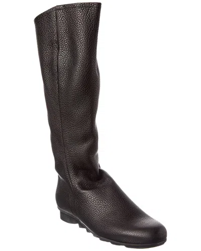 Arche Biboth Leather Knee-high Boot In Black