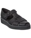 Arche Comaya Leather Sandal In Black