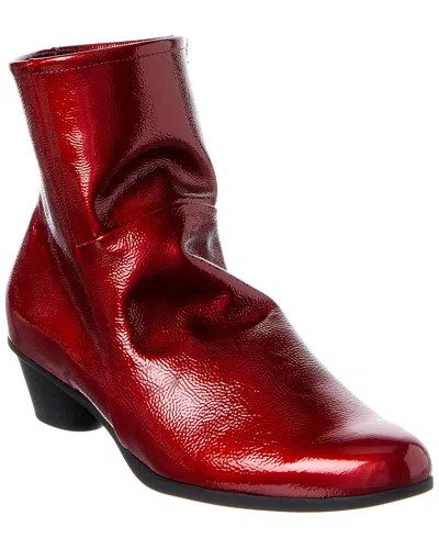 Arche Cynaba Leather Bootie In Red
