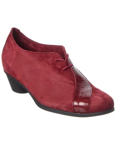Arche Cynbee Leather Flat In Red