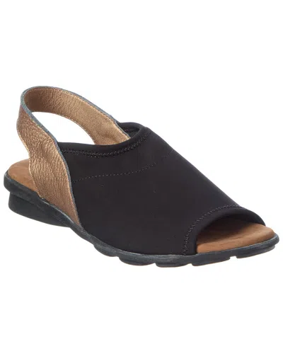 Arche Dajac Leather Sandal In Black