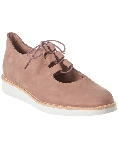 Arche Danako Leather Wedge Sneaker In Pink