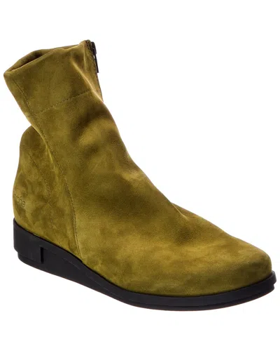 Arche Daykam Leather Bootie In Green