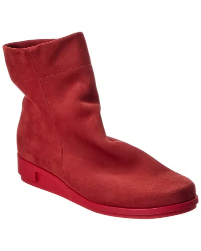 Arche Daykam Leather Bootie In Red