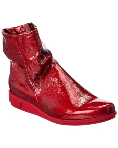 Arche Daykam Leather Bootie In Red