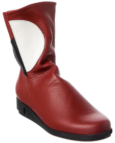 Arche Dayoon Leather Boot In Red