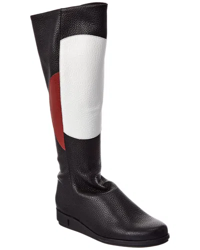 Arche Dayuna Leather Knee-high Boot In Black