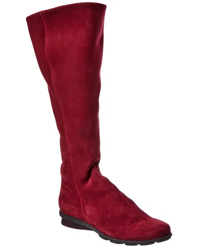 Arche Denori Leather Boot In Red