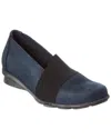 Arche Denoto Leather Flat In Blue