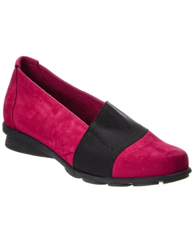 Arche Denoto Leather Flat In Red