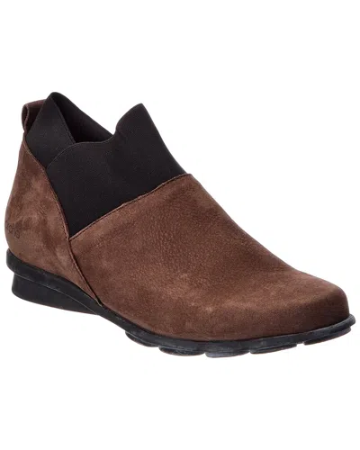 Arche Denowe Leather Bootie In Brown