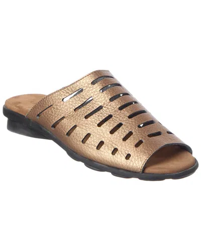 Arche Denymh Leather Flat In Brown