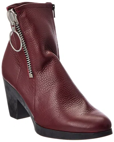 Arche Divkaa Leather Boot In Burgundy