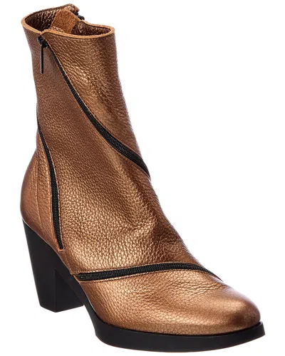 Arche Divzyp Leather Boot In Brown