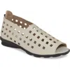 Arche 'drick' Flat In Nacre/brume Leather