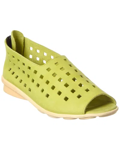 Arche Drick Leather Flat In Yellow