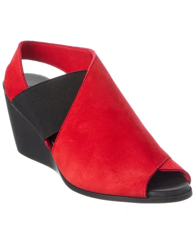 Arche Egwael Leather Sandal In Red