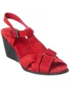 Arche Egypse Leather Sandal In Red