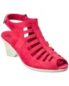 Arche Enexor Leather Sandal In Red