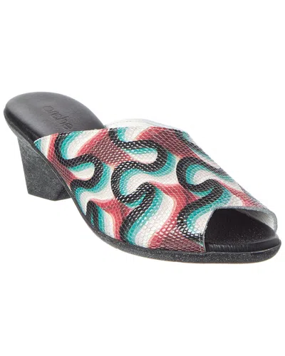 Arche Enoukh Leather Sandal In Yellow