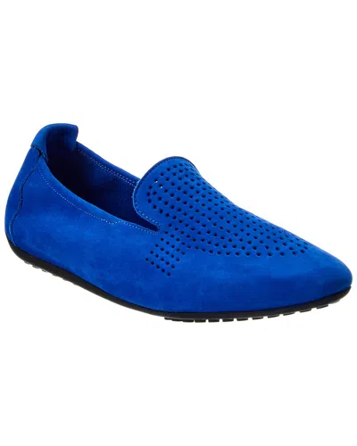 Arche Fanhoo Leather Flat In Blue