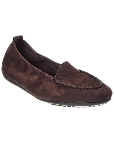 Arche Fanyra Leather Flat In Brown