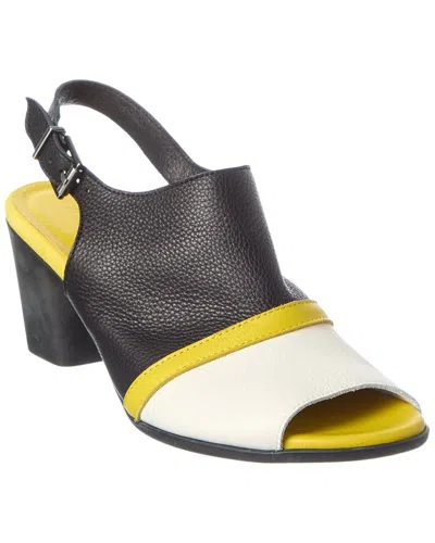 Arche Farygy Leather Sandal In Animal Print