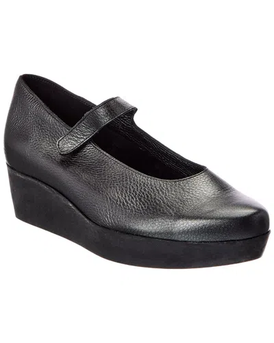 Arche Fujabi Leather Wedge In Black