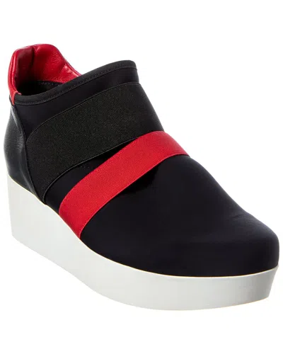Arche Fujame Leather Platform Sneaker In Black