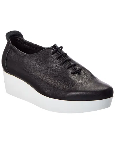 Arche Fujyha Leather Wedge Sneaker In Blue