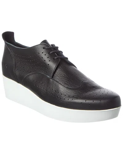 Arche Furbye Leather Flat In Black