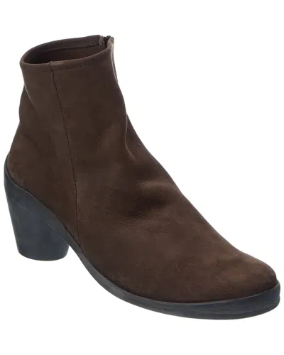 Arche Gasam Leather Bootie In Green