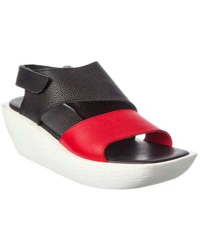 Arche Gimkys Leather Sandal In Black