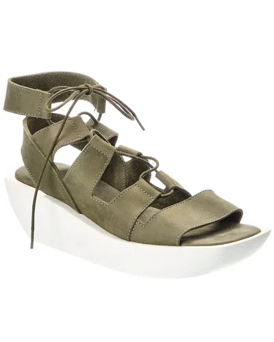 Arche Gimlyz Leather Sandal In Green