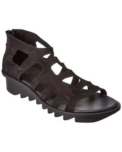 Arche Ikyade Leather Sandal In Black