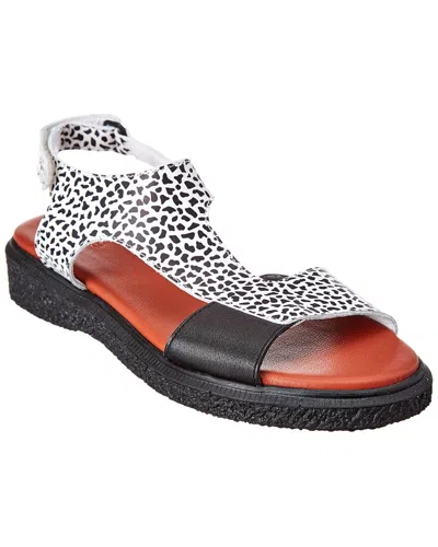 Arche Janaka Leather Sandal In Animal Print