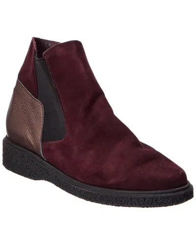 Arche Joebus Leather Bootie In Burgundy