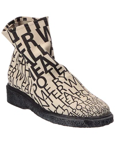 Arche Joeloo Leather Bootie In White